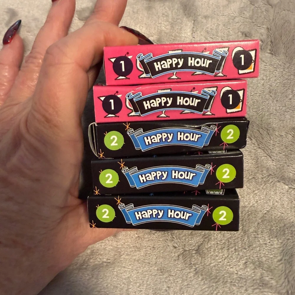 The Box Girls The Tiny Happy Hour Matchbox Style Box of Questions Party Game New